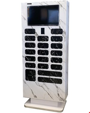 استند شارژر BOI-6 سفید طرح سنگ