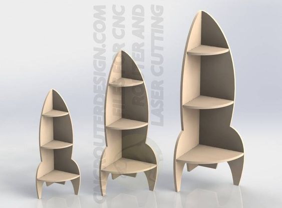   شلف ایستاده کودک مدل موشکی