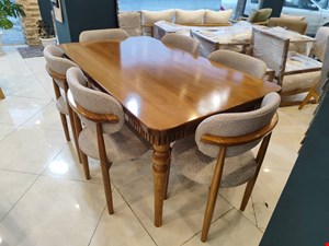 میز ناهارخوری مینیمال گرد ۶ نفره